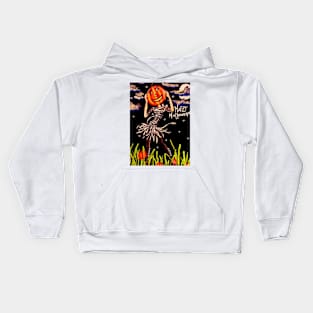 In The Pumpkin Patch At Midnight Kids Hoodie